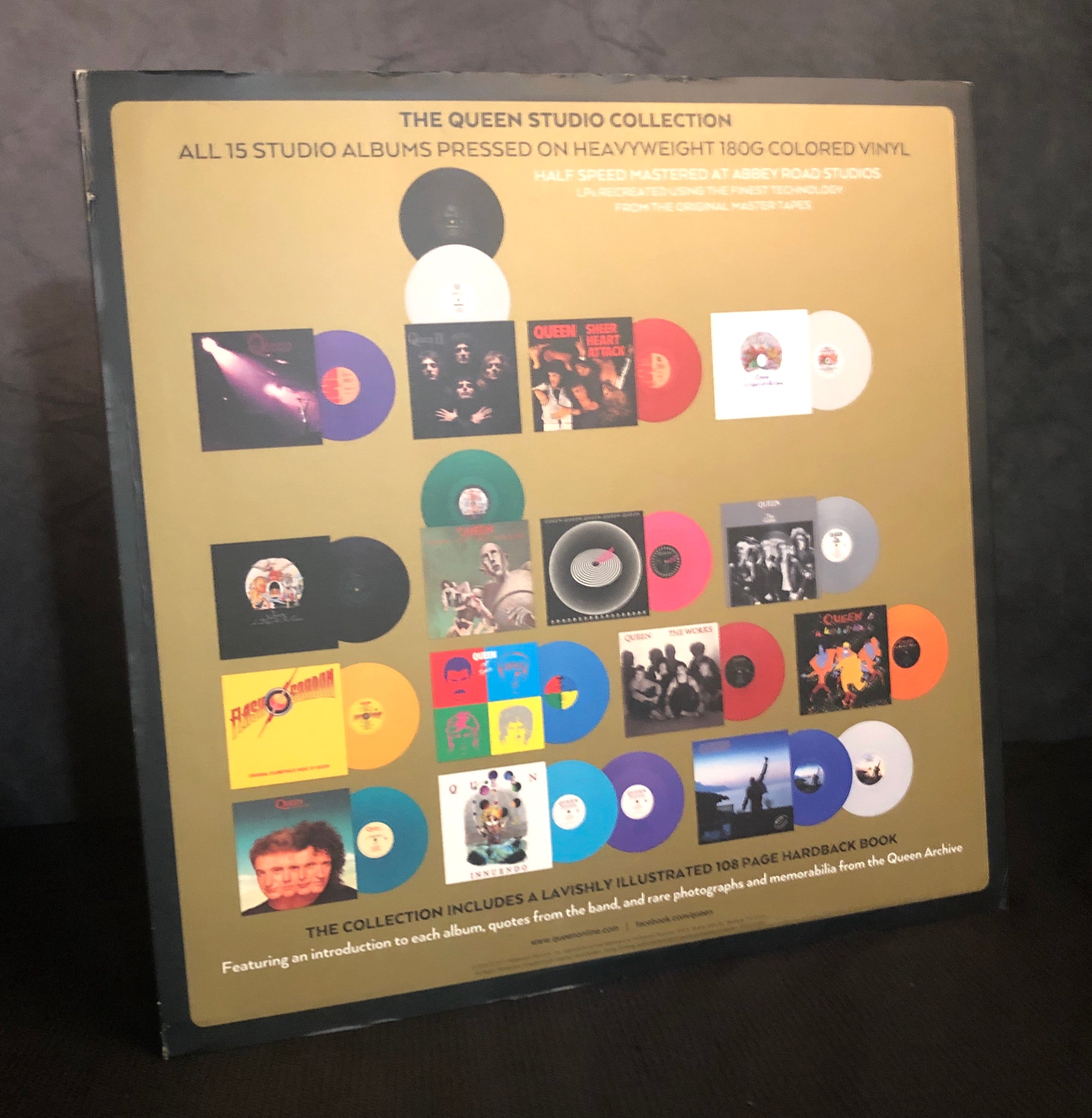 Queen - The Queen Studio Collection 18LP Box Set (Colored Vinyl) -180g ...