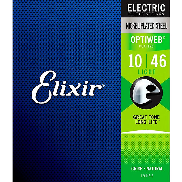 Elixir Electric Guitar Strings with OPTIWEB Coating, Light (.010-.046) 19052