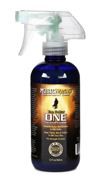 MusicNomad The Guitar One All in 1 Cleaner, Polish & Wax - 12-oz. Bottle