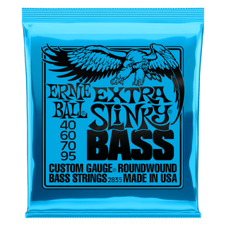 EXTRA SLINKY NICKEL WOUND ELECTRIC BASS STRINGS - 40-95 GAUGE