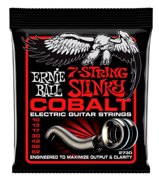 Ernie Ball - 2730 Skinny Top Heavy Bottom Slinky Cobalt Electric Guitar Strings - .010-.062 7-string