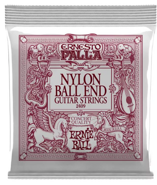 Ernie Ball - 2409 Ernesto Palla Black & Gold Ball-End Nylon Classical Guitar Strings - Medium Tension