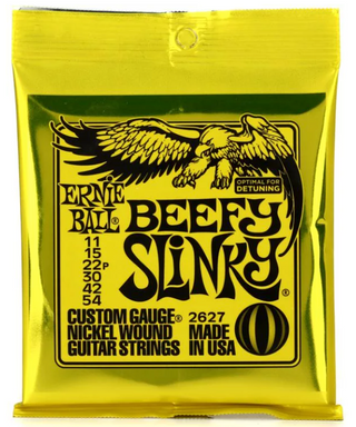 Ernie Ball - 2627 Beefy Slinky Nickel Wound Electric Guitar Strings - .011-.054