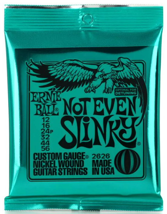 Ernie Ball - 2626 Not Even Slinky Nickel Wound Electric Guitar Strings - .012-.056