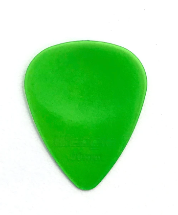 Wedgie - Clear XL Guitar Picks .60mm Green, 12 Pack
