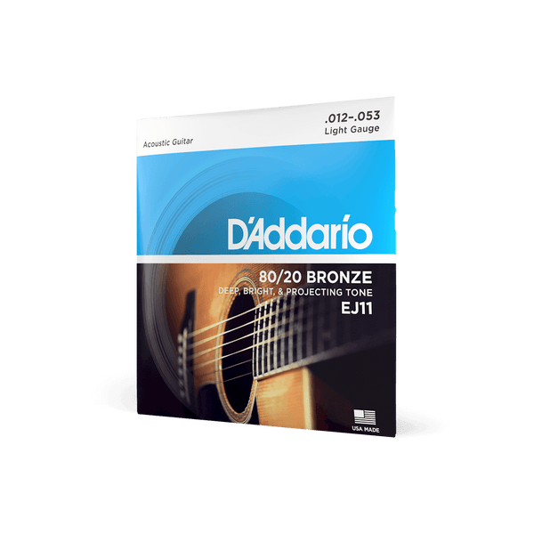D'Addario 1253 Regular Light Acoustic Guitar Strings EJ11 Big House