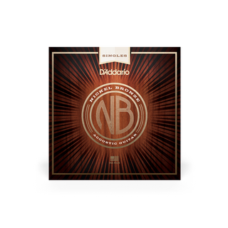 D'Addario NICKEL BRONZE WOUND SINGLES Single Nickel Bronze Wound 025