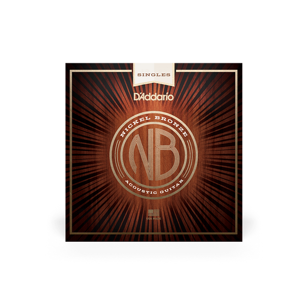 D'Addario NICKEL BRONZE WOUND SINGLES Single Nickel Bronze Wound 039