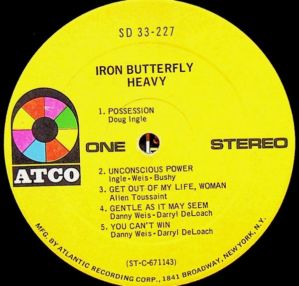 LP-Iron Butterfly-Heavy-RP-1968