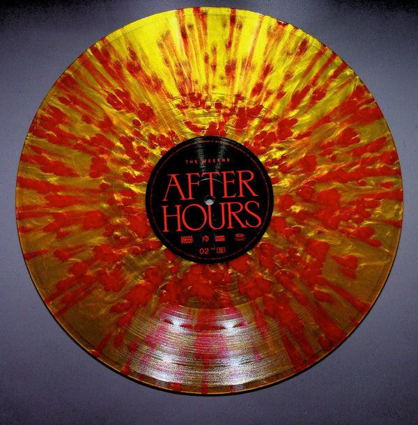 After Hours - Exclusive Limited Edition Gold With Red Splatter Colored  Vinyl LP